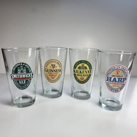 Luminarc Beer Glasses Irish Pub Collection Pub 16 oz. Each Set of 4 Barware - Picture 3 of 15